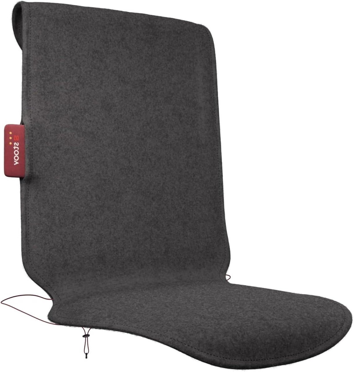 Draagbare Stoelverwarmer met Infrarood Warmte - Oplaadbaar en Draadloos - Grijs