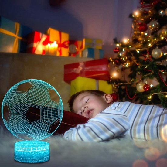 TOVBMUP Nachtlampje - nachtlampje kind - sfeerlamp - 3D Night Light - met afstandsbediening - voor jongens, mannen - kan gebruikt worden als bureaudecoratie van Tovbmup — afbeelding 3