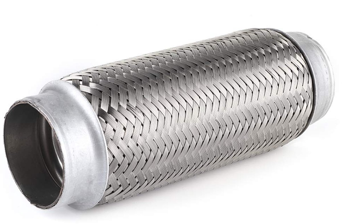 Dailygoody - OmGoods - Dailygoody - Universele Flexibele Uitlaatpijp - Roestvrijstalen Reparatie Buis - 55MM*200MM - Milieuvriendelijk - Auto Accessoires - Geschikt voor Aut...