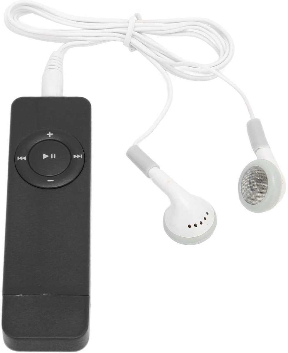 Dailygoody - Draagbare MP3-speler - 64 GB Geheugen - Oplaadbare Lithiumbatterij - Zwart - Muziekspeler voor Entertainment - Geschikt voor Gym en Fitness