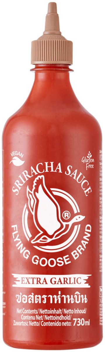 Flying Goose Srirachasaus & Knoflook 12 x 730 ml