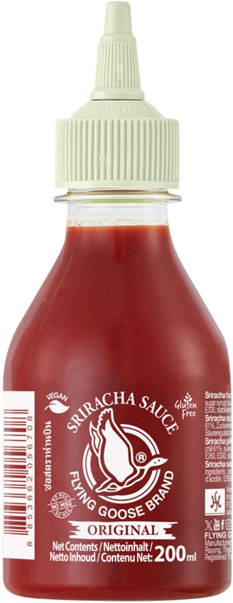 Flying Goose Srirachasaus (No MSG) 24 x 200 ml