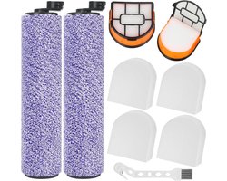 Geschikt voor Shark HydroVac HydroVac XL 3-in-1 / Draadloze Pro XL WDB1F accessoireset (2 roterende borstels, 2 filters, 4 katoenen filterpads)