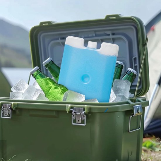 IJsblok voor koeler - Lunchbox koud blok - Maaltijden koel houden - Herbruikbaar en herbriesbaar - 250 ml - Blauw — afbeelding 2