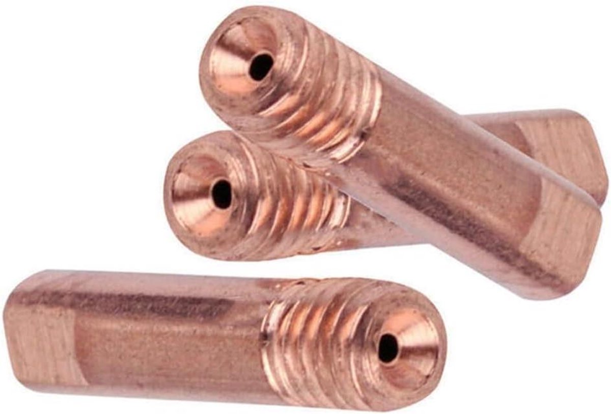 Lasapparaat Onderdelen - MIG Accessoires - Metaal Bewerken - Hoge Koperlegering - 10 Stuks 0.6mm - Zilverkleurig