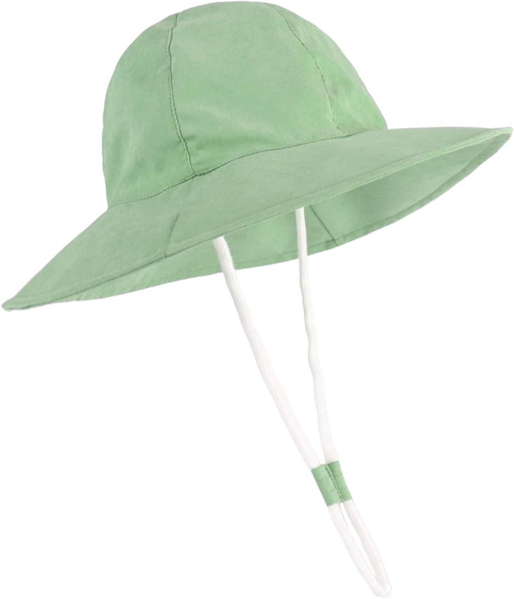 Zonnehoed Baby - Kinderhoedje Meisjes - Bescherming Buiten - Verstelbaar Design - 1-2 Jaar - Groen