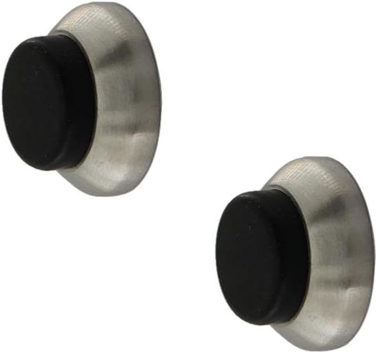 Deurstopper - Muurbevestiging - Bescherming Deur - Zachte Rubber Buffer - Ø28x13mm - Champagne Goud