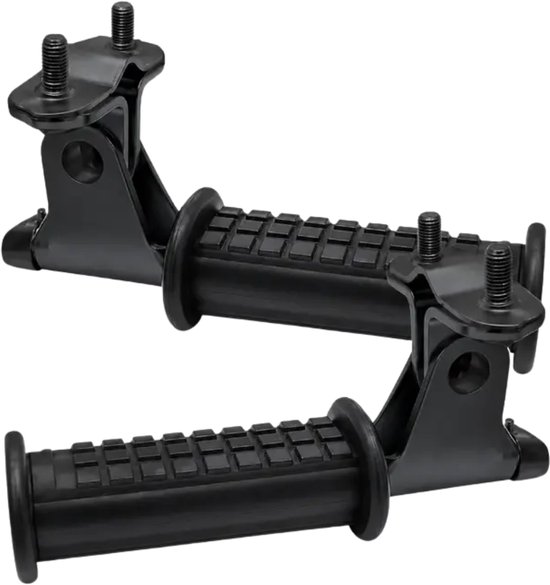 Voordeelfiets Bagagedrager Set - Fietskussen Zwart, Rugsteun (14-16 cm) & Inklapbare Voetsteunen - Compleet Achterop De Fiets Pakket! van Voordeelfiets — afbeelding 2