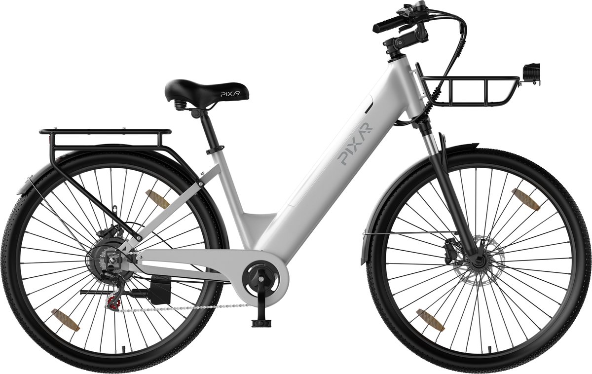 Pixar C1 Pro Elektrische Fiets - 250W Motor - 36V18Ah Accu - 28x1.95" Banden - Max Snelheid 25km/u - Max Bereik 80-100km thumbnail 2