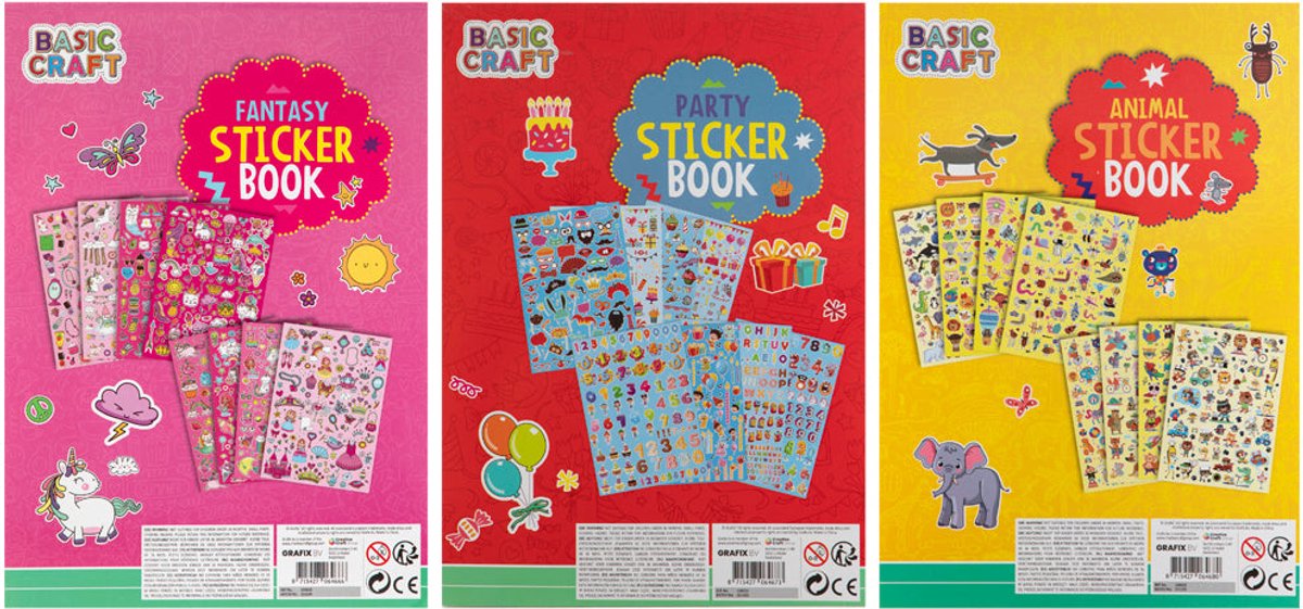 Stickerboek voor Kinderen 3pcs - Stickers Kinderen Knutselen - Stickers Meisjes - Creatief met Stickers Kids - Geschikt als beloningsstickers — afbeelding 3