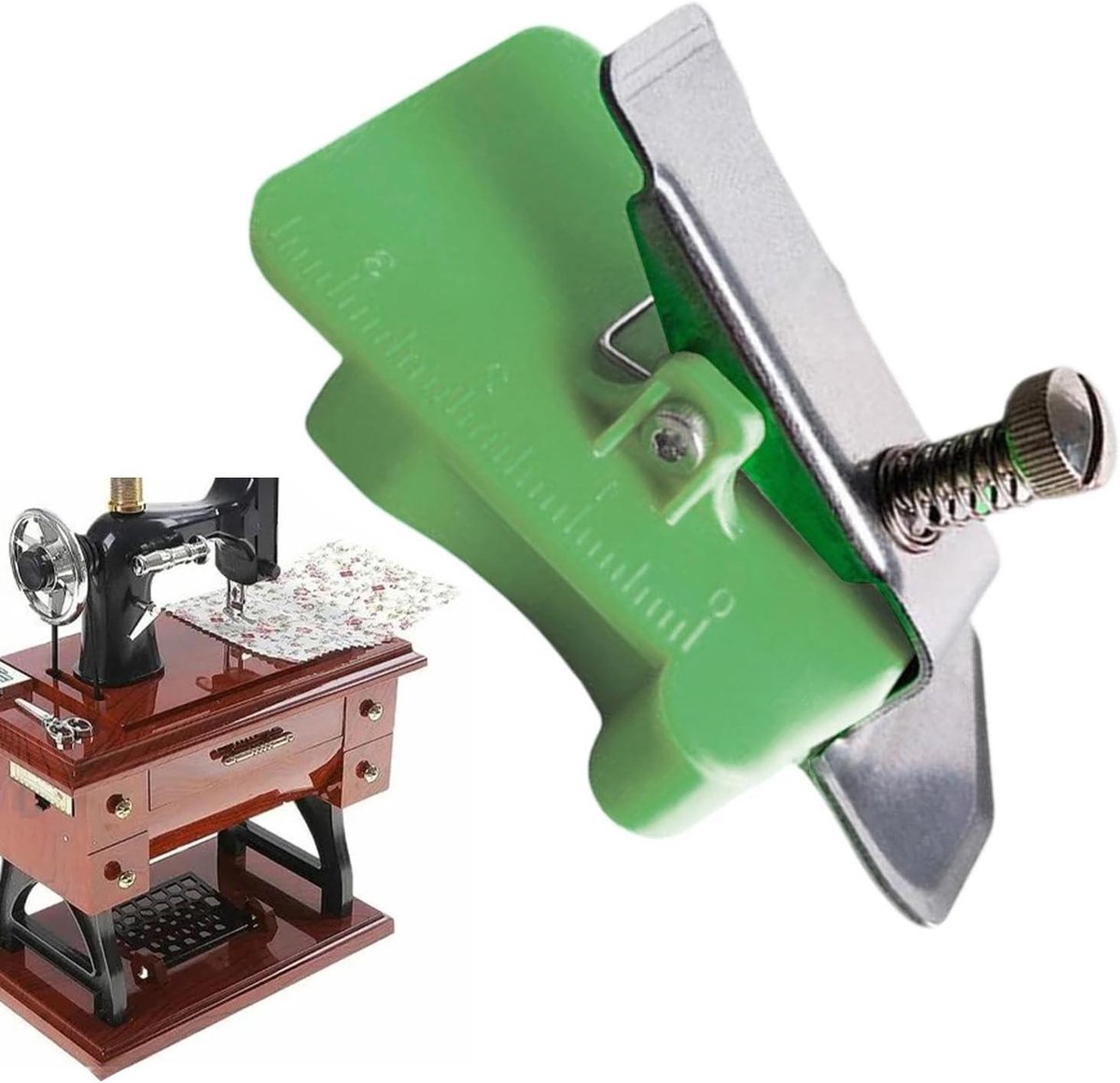 Magnetische Naaigids - Naaimachine Accessoire - Nauwkeurig Naaien - Sterke Magneetbevestiging - 6.3 x 3.8 cm - Groen