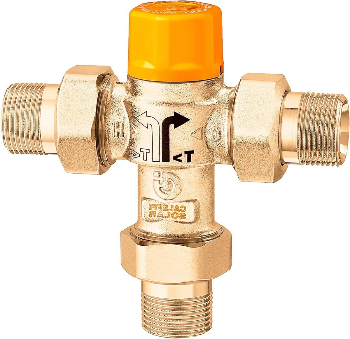 Thermostatische Wisselklep - Wisseldouchekraan Thermostaat - Douche Temperatuur Regelen - Messing Verchroomd - 1/2 inch - Chroom