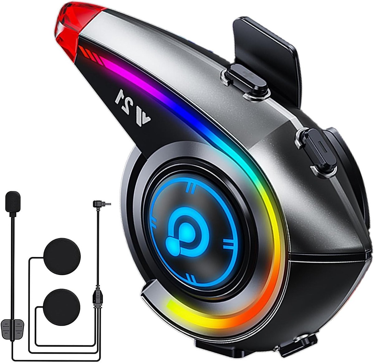 Bluetooth Headset voor Motoren met BT 5.4, Geluidsisolatie, Muziek, en Handsfree Bellen