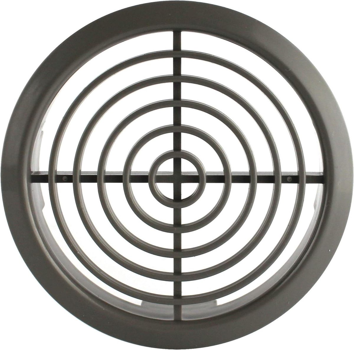Ventilatierooster Meubel - Luchtuitlaat Rooster - Ventilatie Toepassingen - Weerbestendig Kunststof - 70 mm Flens - Grijs