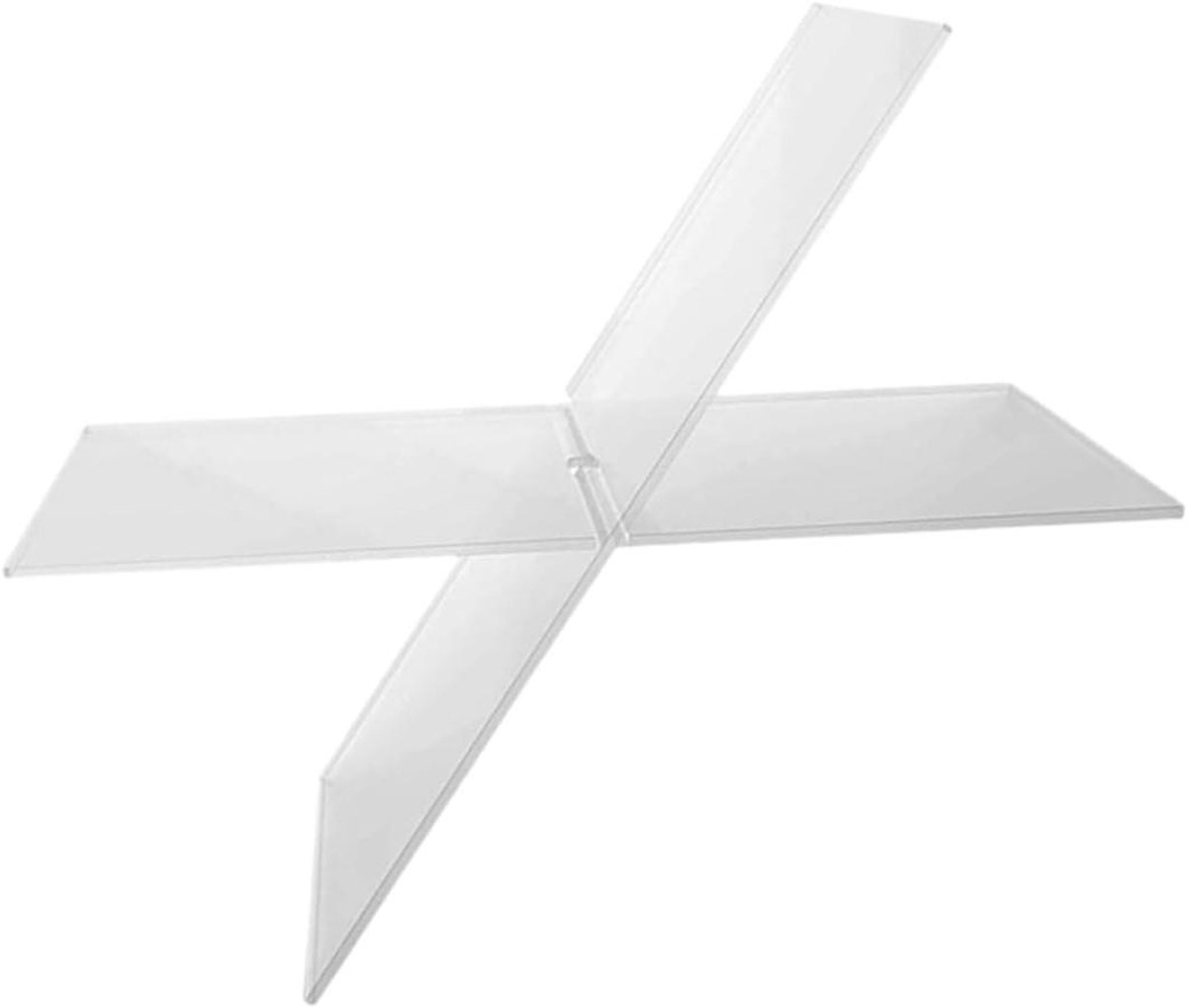 Boekenstandaard - Receptenhouder - Koken & Lezen - Strak Acryl Design - 28 cm Lengte - Transparant