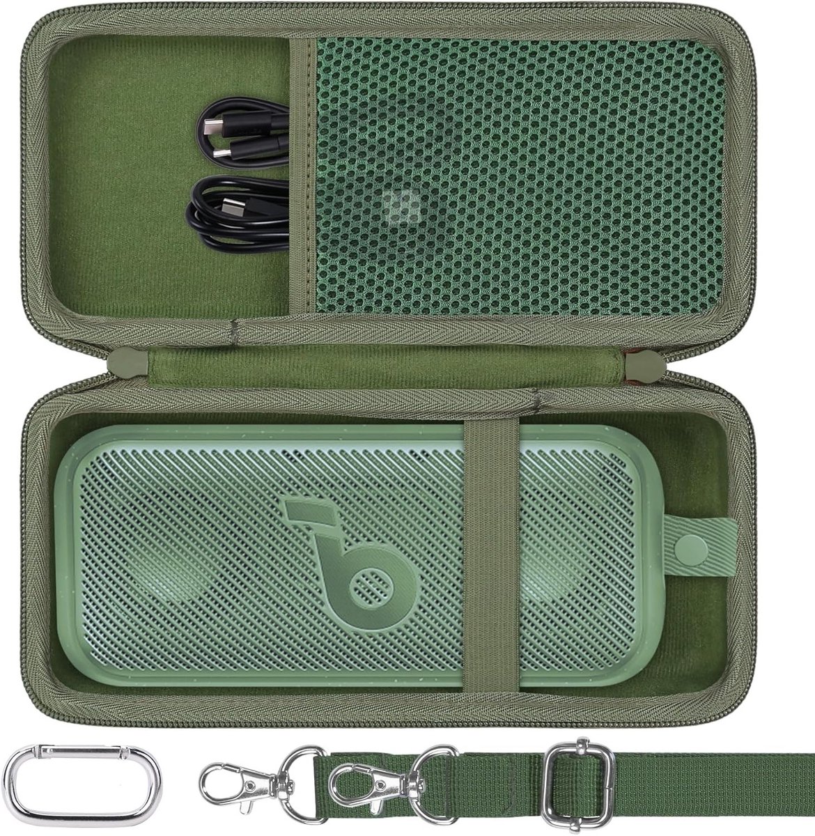 Draagbare Hard Travel Case voor Wireless Hi-Res Bluetooth Speaker - Bescherming en Opbergruimte