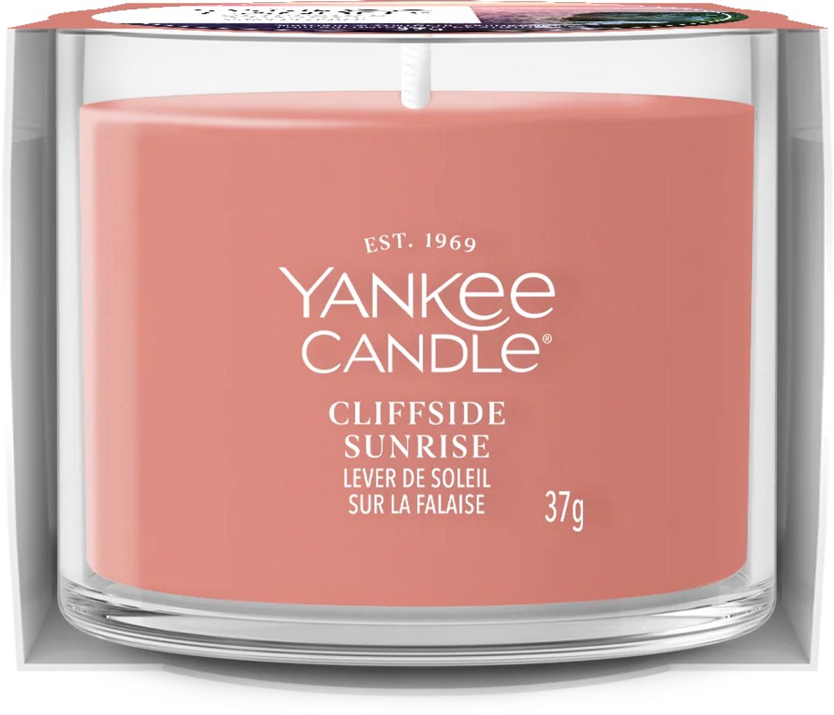 Yankee Candle Filled Votive - Cliffside Sunrise - 10 branduren - 1 stuk Oranje