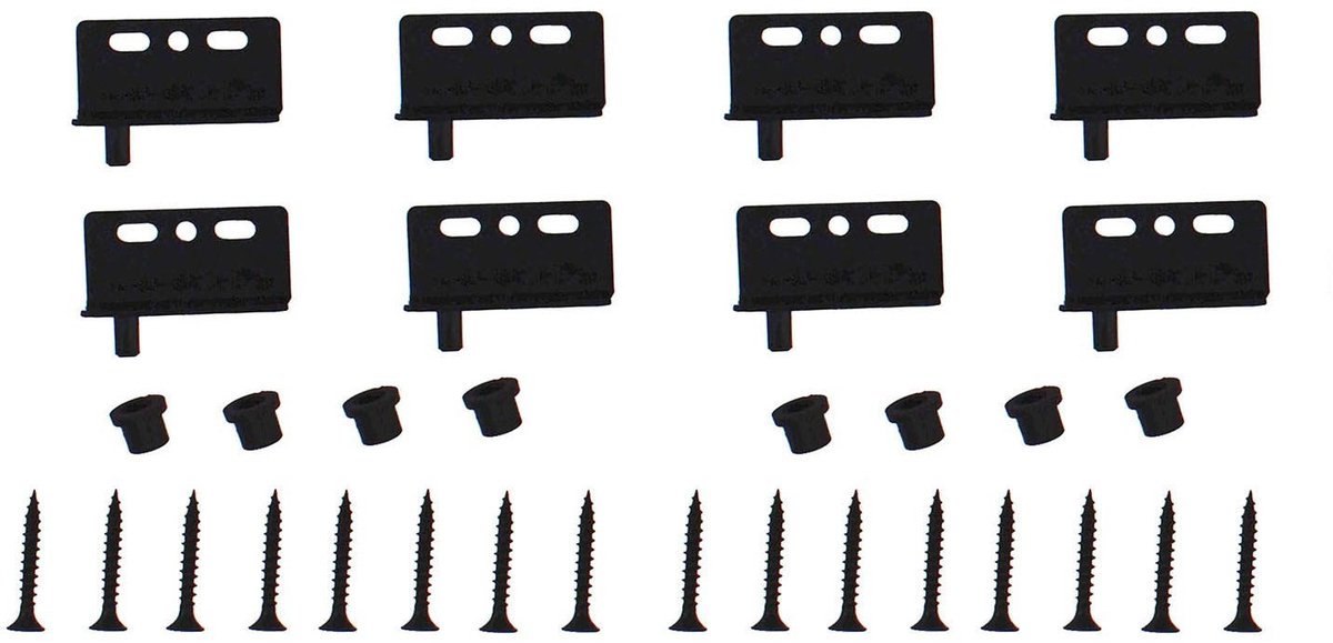 Dailygoody - Heavy Duty Pivot Scharnieren - Zwart - Verborgen Scharnieren voor Houten Deuren - Duurzaam en Sterk - Ideaal voor Kasten en Lades