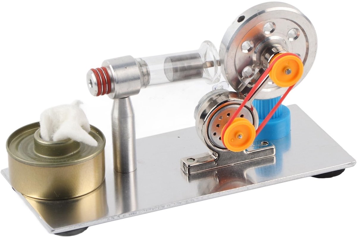 Dailygoody - OmGoods - Dailygoody - Hands on Stirling Engine - Modelbouw - Educatief speelgoed - Miniatuur motor - Innovatief leren - Geschikt voor kinderen - 1 cm