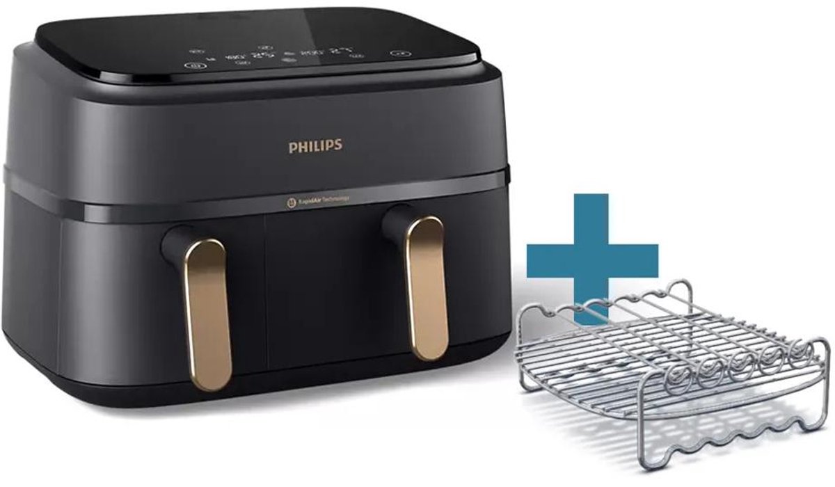 Philips 3000 serie NA352/04 - Airfryer - 9L - Dubbele mand — afbeelding 1