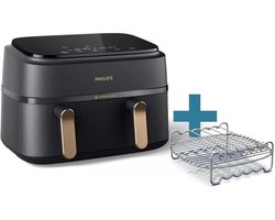 Philips 3000 serie NA352/04 - Airfryer - 9L - Dubbele mand