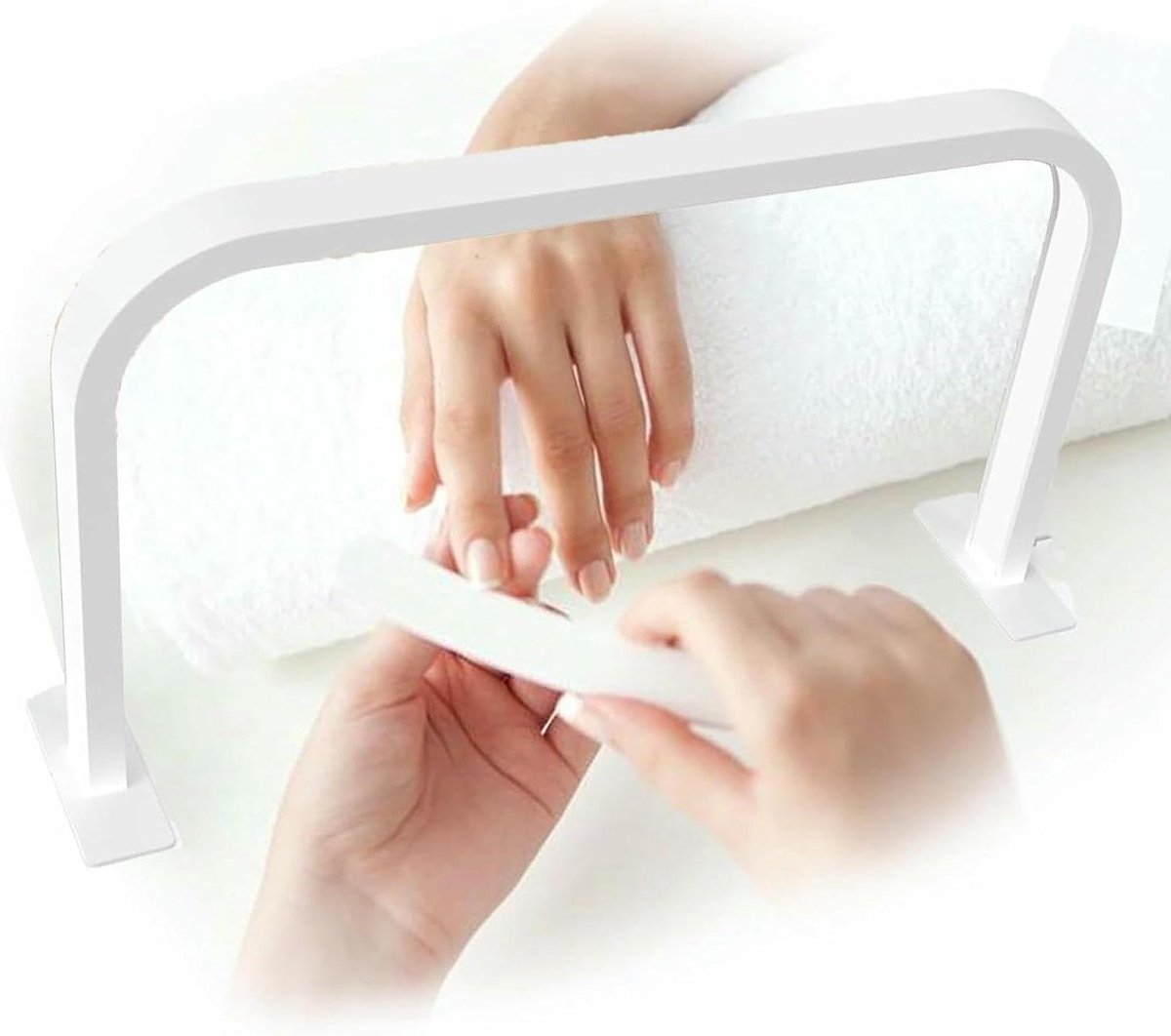 Halve Maan Nagellamp - LED Manicure Lamp - Nagels Uitharden - Verstelbare Helderheid - 236 inch - Wit