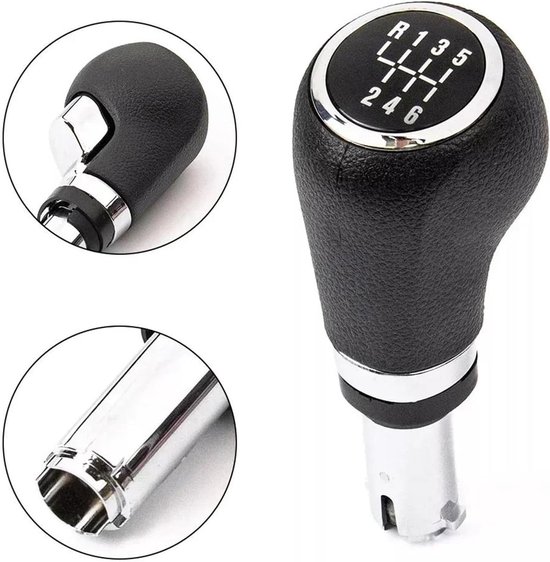 Versnellingspookknop Auto - Pookknop Schakelpook - Verbeterde Rijervaring - Zwarte Elegante Afwerking - 10x10 mm - Zwart — afbeelding 2
