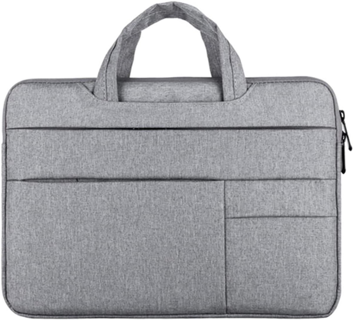 Laptoptas - Notebookhoes Aktetas - Veilig Vervoeren - Waterdicht Anti-diefstal - 15 Inch - Grijs