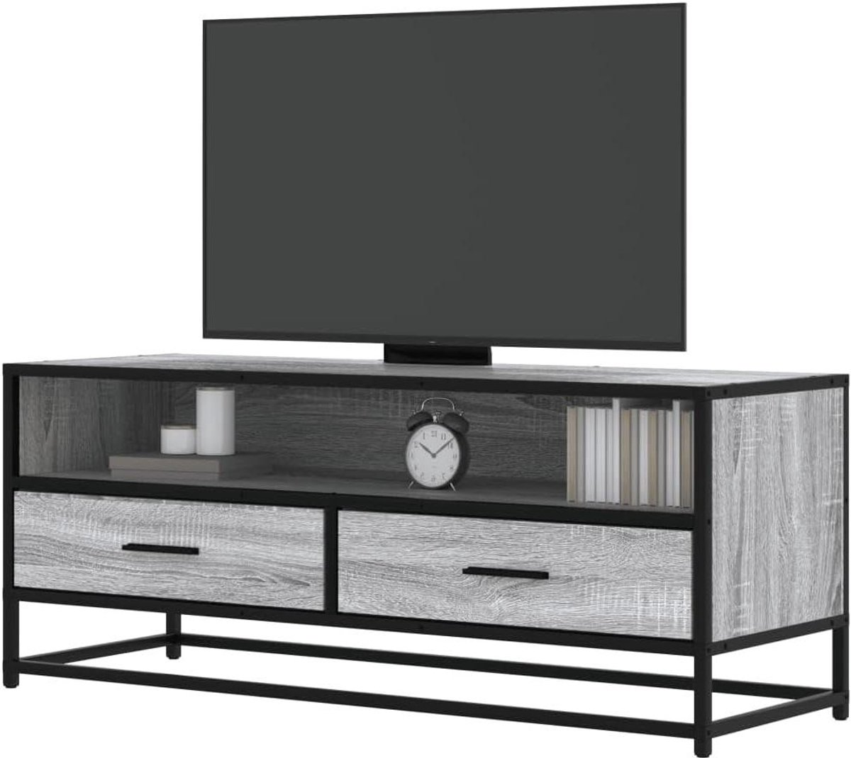 TV Kast - TV Meubel Lowboard - Opbergen Media - Metalen Frame - 100 x 34.5 x 40 cm