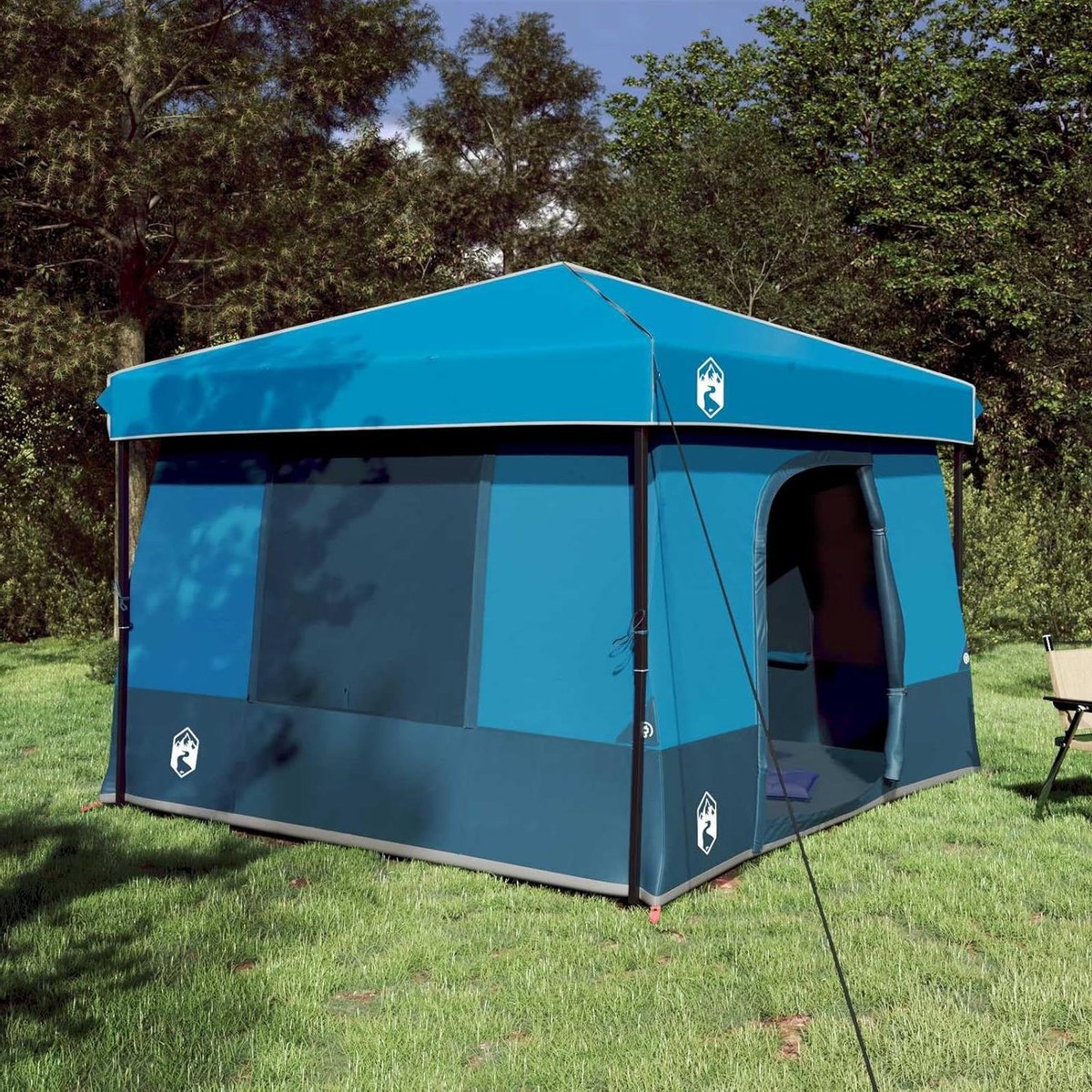 Camping Tent Set - Koepeltent Buiten - Kamperen en Wandelen - 2-delig met Ritssluiting