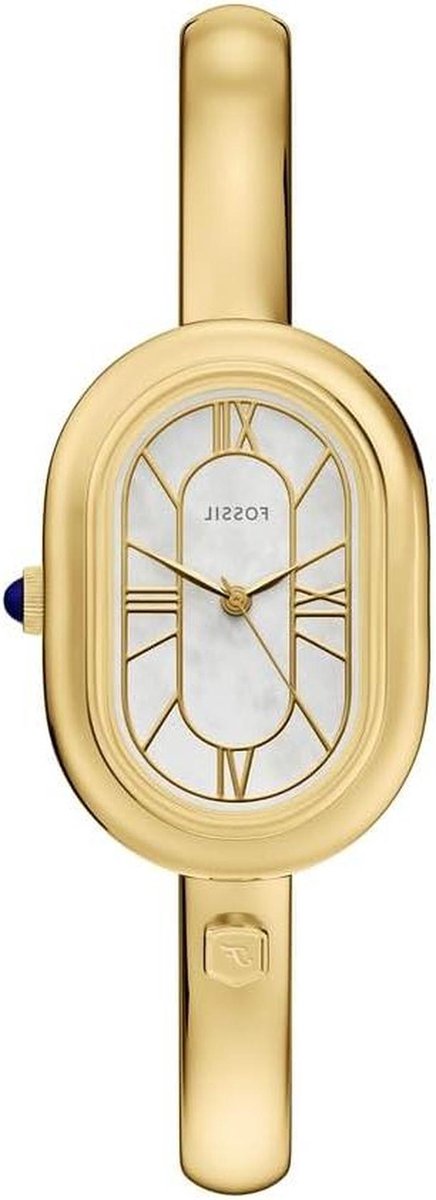 Dameshorloge - Armband horloge - Tijd aflezen - Parelmoer wijzerplaat - 25 mm - Goudkleurig