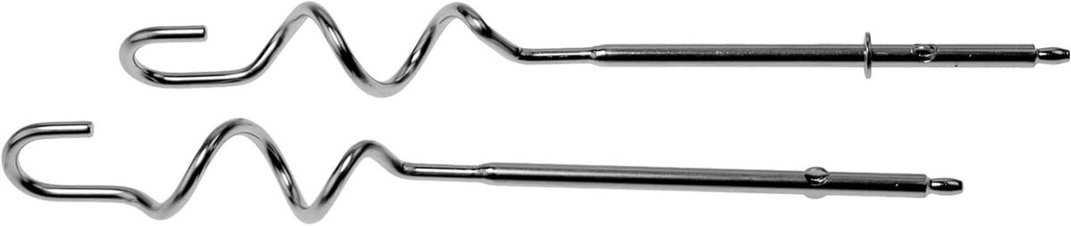 Kneedhaak - Deegmixer Haak - Brood Deeg Maken - Roestvrij Staal - 22 x 3 x 3 cm - Zilverkleurig