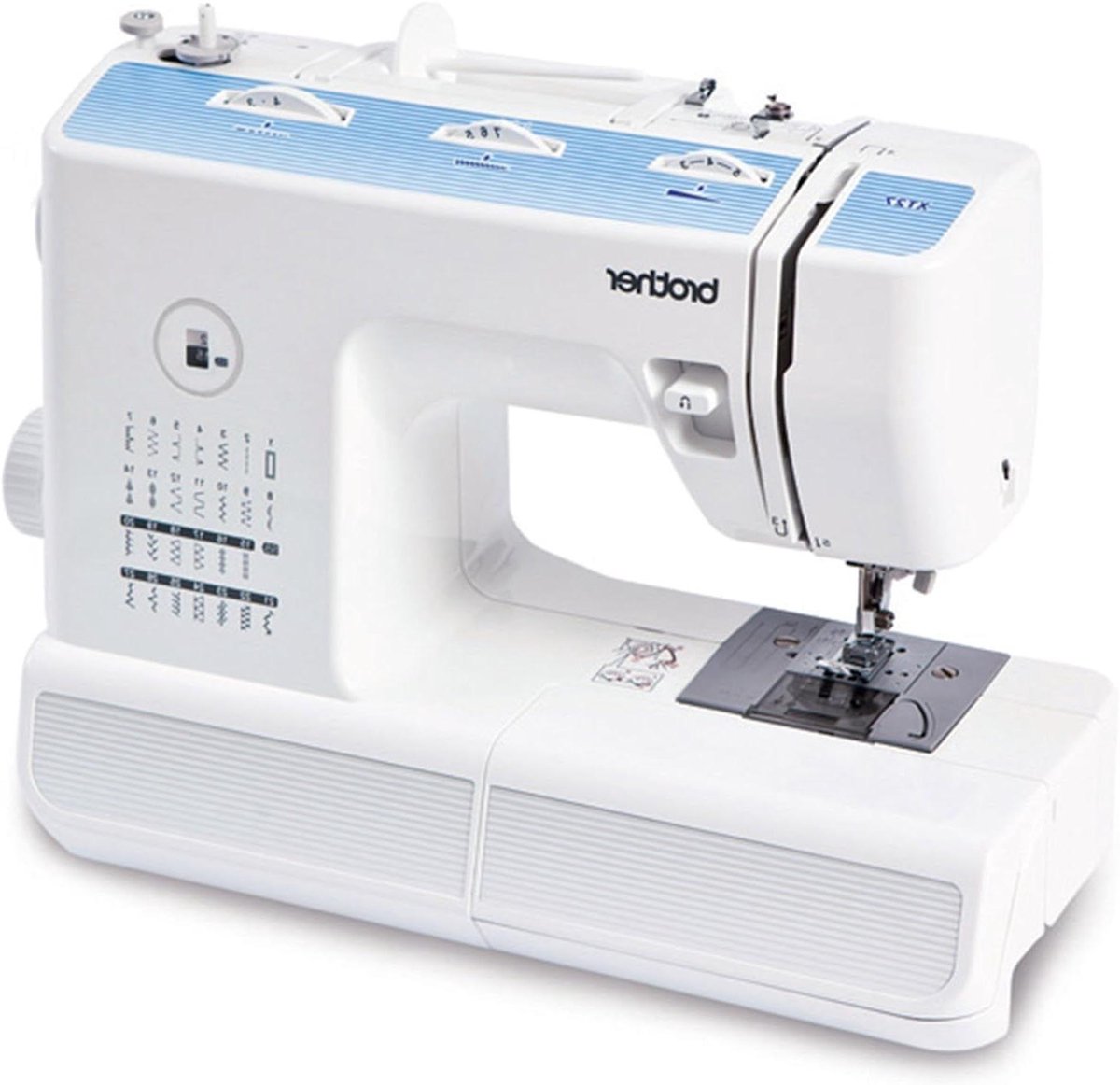 Naaimachine - Hobby machine - Kleding Maken - 27 Naaiprogramma's - 721 Kilogram - Wit/Blauw