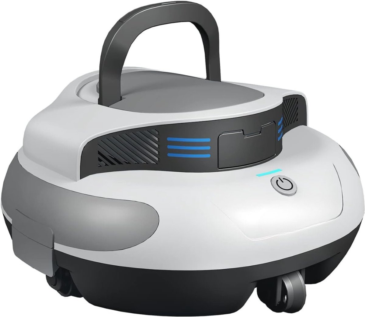 Aurixi® Zwembadrobot - Zwembadstofzuiger Elektrisch - Zwembad Robot Stofzuiger - Wit/Grijs - 34cm x 33cm x 19cm