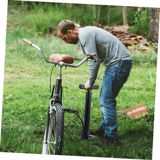 Fietspomp - Luchtpomp Handpomp - Banden Oppompen - Hoge Druk - 33cm - Zwart — afbeelding 3