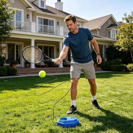 Tennis Rebound Trainer - Tennis Oefen Set - Swing Oefenen - Elastisch Rebound Koord - 20x21x5 cm - Niet gespecificeerd — afbeelding 5