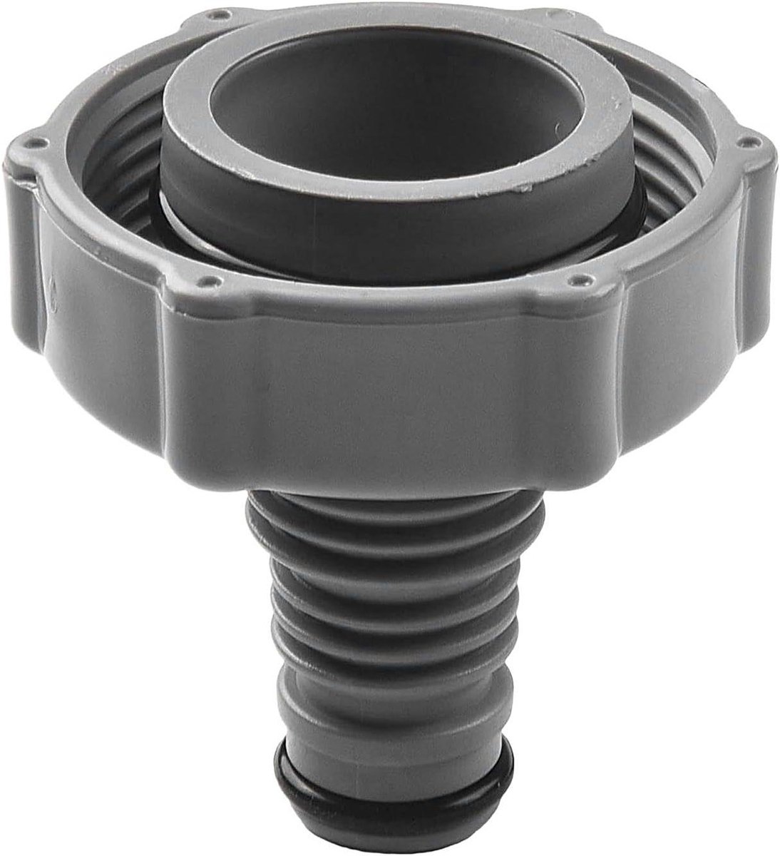 Poolafvoer Fitting - Connector Adapter - Zwembad Onderhoud - Lekvrije Drainage - 6.9 Centimeter - Grijs