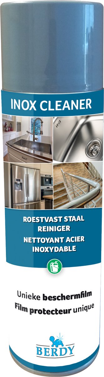 2+1 Gratis - Inox reiniger – Reinigt, Beschermt & Polijst Roestvrij Staal - Inox Cleaner -500ml - RVS reinigen -
