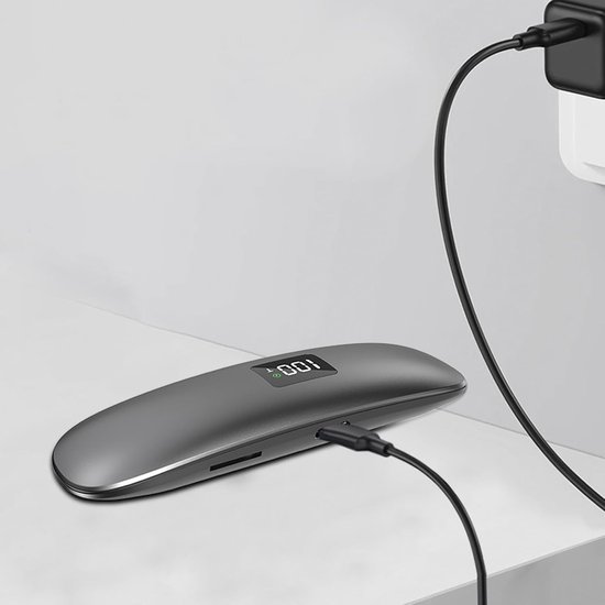 Kussen luidspreker - Slaap audio - Ontspannen slapen - Beengeleiding technologie - 10x32x15 cm - Grijs — afbeelding 2
