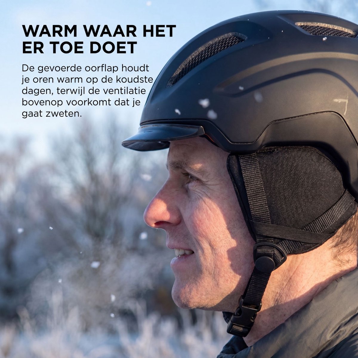 GO-OFF Oorkappen Fietshelm Set Maat XL – Wintervoering & Zomer Oorbescherming tegen Windgeruis – Voor Fietshelm, E-Bike en Speed Pedelec Helm thumbnail 5