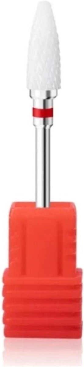 Nagelboor Frees - Manicure Pedicure - Nagelverzorging Thuis - Keramisch Wolfraam - 1 Stuk - Wit
