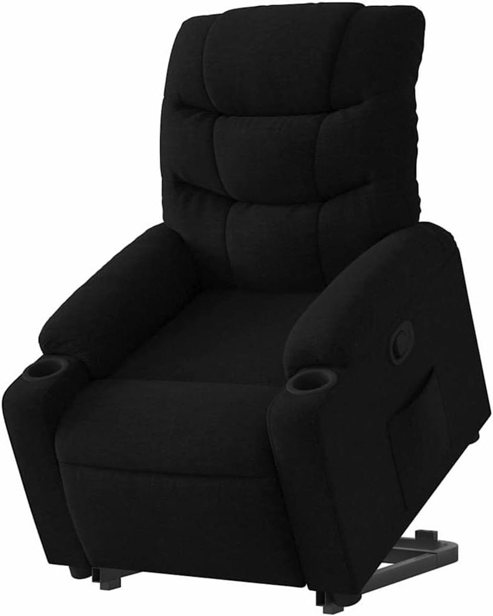 Verstelbare Stoel - Opstahulp Fauteuil - Comfortabel Ontspannen - Elektrische Liftfunctie - 75x93x99cm - Zwart
