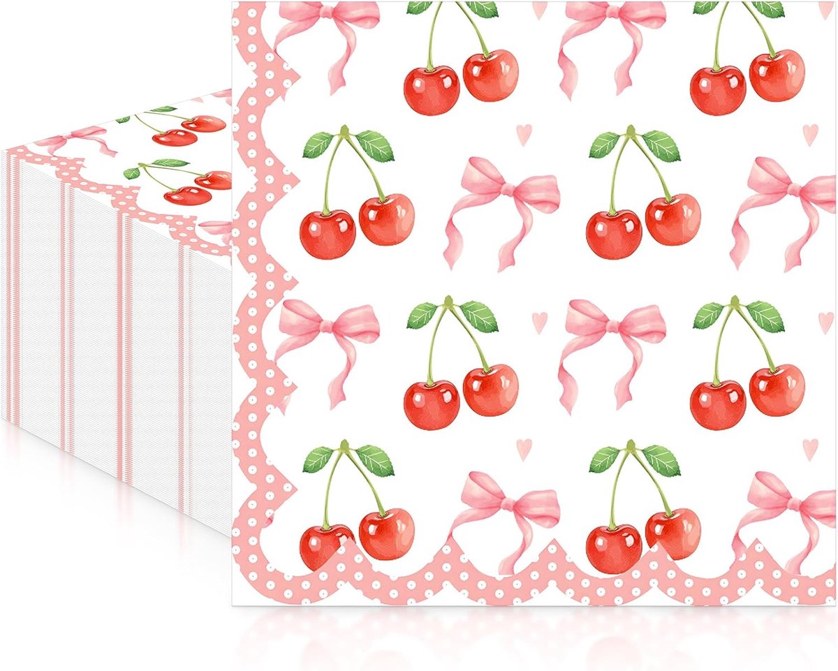 Servetten Papieren - Servetten - Tafel Servetten - Papier - Papieren Wegwerp Servetjes - Feestservetten - Voorjaar Servetten - Lunch/Diner Tafel Decoratie - 2 Laags - 33 x 33 cm - 20 Stuks - van Imperatoris