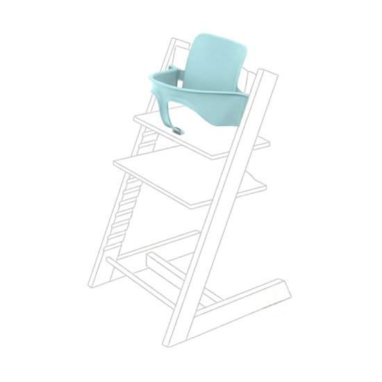 Stoelverkleiner voor Stokke Tripp Trapp – Babyset - Rugleuning & Beugel – Babyblauw — afbeelding 2