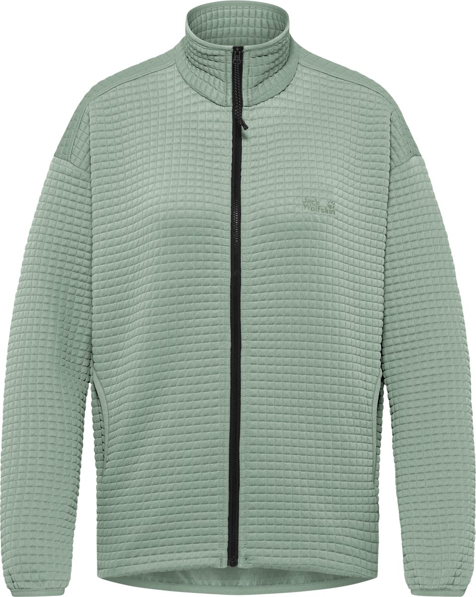 Jack Wolfskin Mogari Fleecejack Dames Dames Lange rits fleece Zinnia Groen