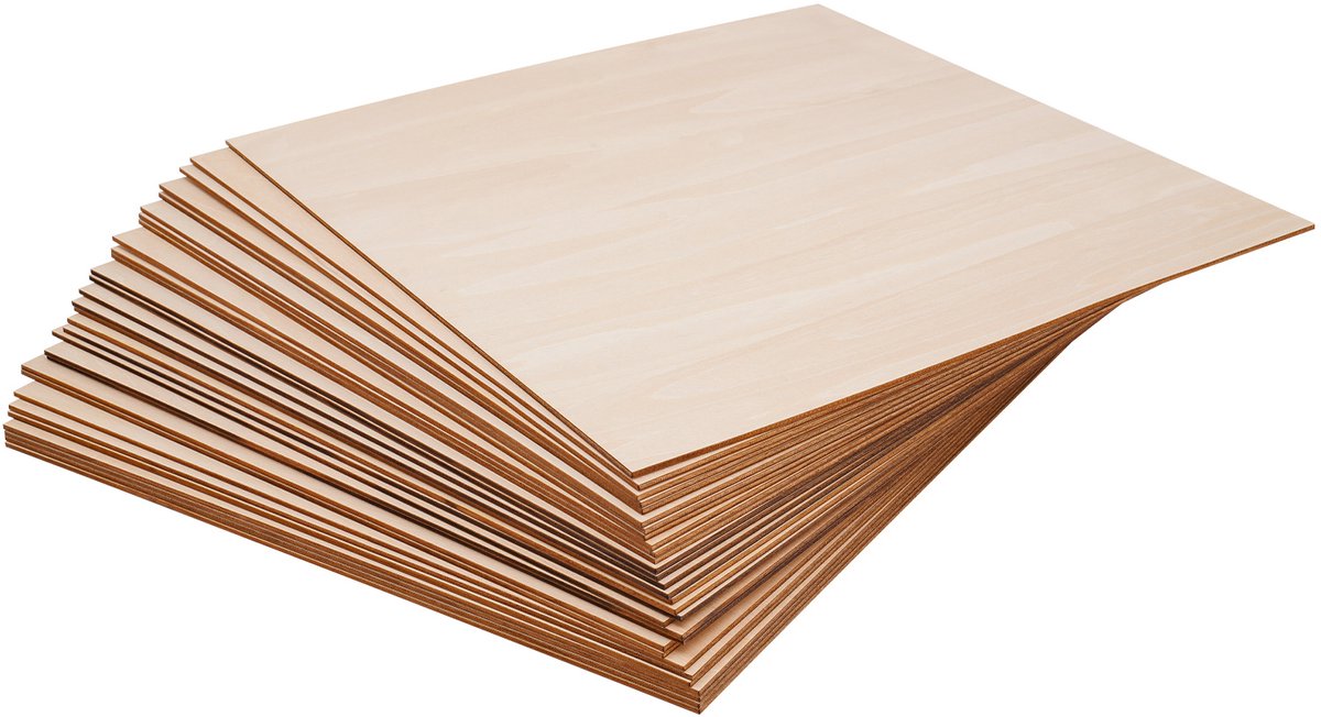 JAQZY Multiplex Panelen - Houtbewerking - 30 Stuks - 40x40 cm - Doe-Het-Zelf Projecten - Hoogwaardig Lindehout - Gladde afwerking
