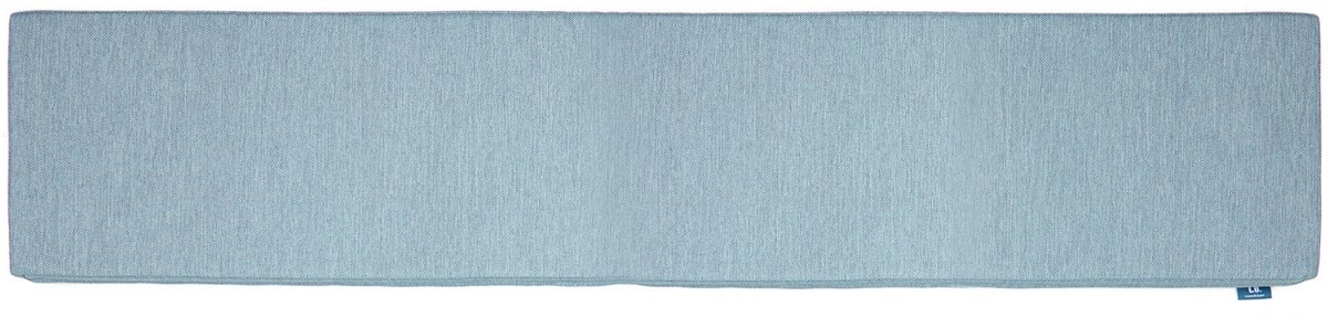 LuLu- 1 Picknicktafel Picknickbank kussen – 150 x 30 cm – 4 cm dik | Zomers Blauw| 1 kussen | Waterafstotend Buitenkussen met bevestigingsbanden