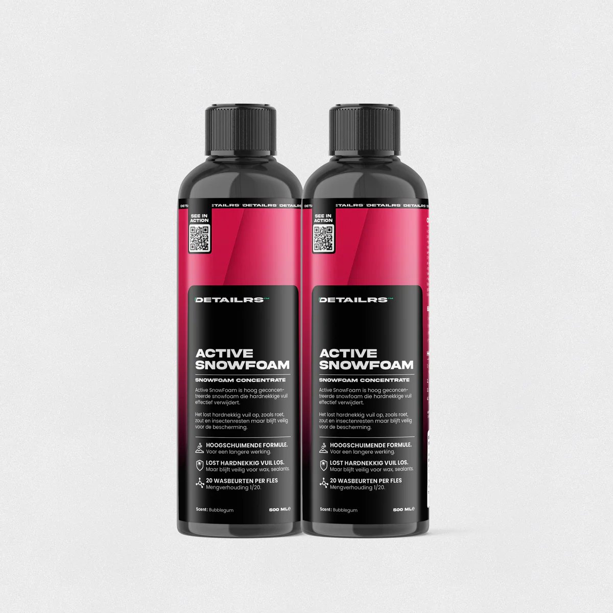 Detailrs™ Active Snowfoam Duo pack - Snow foam shampoo - Automotive shampoo - 500ml