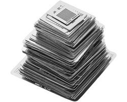 Complete Set van 130 Stencils voor BGA Reballing - Solderen, Repareren en Herstellen van Elektronica met Staal Mesh Templates