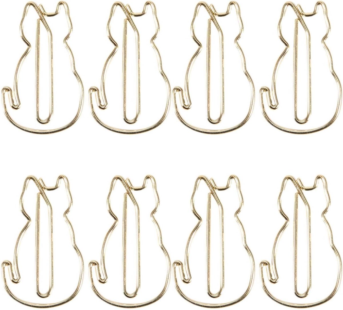 Set van 12 metalen paperclips - Ideaal voor het organiseren van bonnetjes, verzamelen van ansichtkaarten en classificeren van documenten